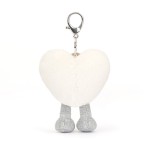 Jellycat Amuseables Cream Heart Bag Charm
